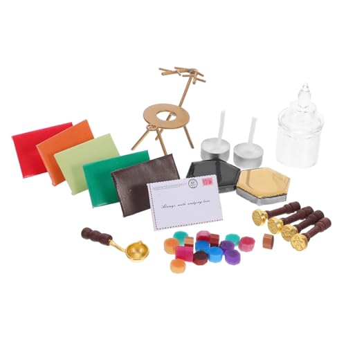 Milisten Miniatur Feuerlack Siegelset mit Weihnachtsmotiv Detailgetreue Dollhouse Dekoration Tragbarer Wachserwärmer DIY Bastelset für Briefe Umschläge und Festliche Accessoires Milisten Miniatur Feuerlack Siegelset mit Weihnachtsmotiv Detailgetreue Dollhouse Dekoration Tragbarer Wachserwärmer DIY Bastelset für Briefe Umschläge und Festliche Accessoires von Milisten