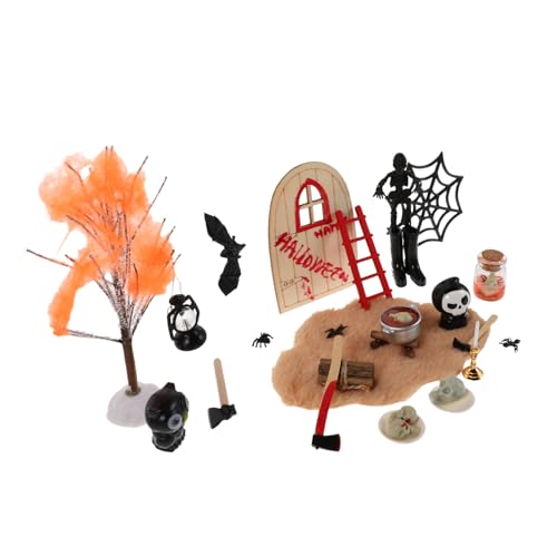 Milisten Miniatur Halloween Dekorationsset Spukhaus Puppenhaus Accessoires aus Resin Mini Figurinen für Party Klassenzimmer Mini Garten Vielseitige Tragbare Gruseldekoration für Zuhause Milisten Miniatur Halloween Dekorationsset Spukhaus Puppenhaus Accessoires aus Resin Mini Figurinen für Party Klassenzimmer Mini Garten Vielseitige Tragbare Gruseldekoration für Zuhause von Milisten