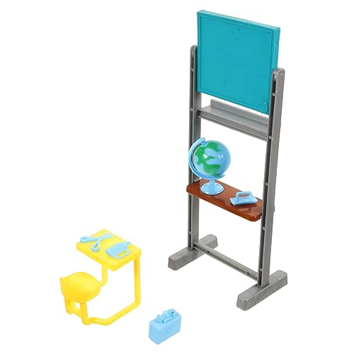 Milisten Miniatur Kreidetafel Zum Basteln Mini-Haus-Schreibtisch Accessoire Realistische Puppe Tafel Dekoration Miniatur-Spielen Zubehör Für Puppentafel Rollenspiel Requisiten Mini-Haus Zub von Milisten