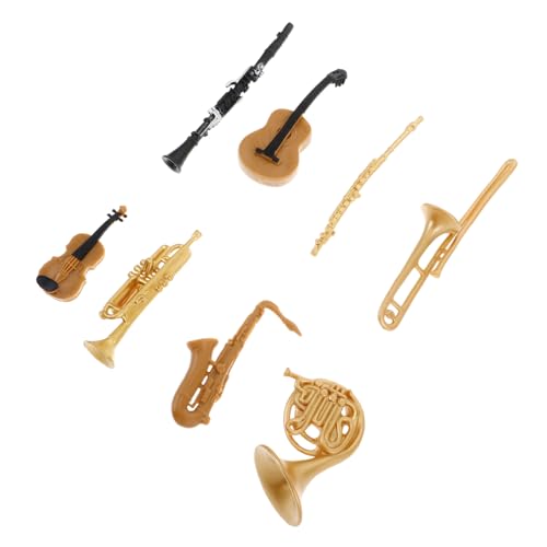 Milisten Miniatur Musikinstrument Set Teilig Saxophon Trompete Violine Gitarre Flöte Klarinette Modellspielzeug Miniaturinstrumente für Puppenhaus Dekoration Sammler Milisten Miniatur Musikinstrument Set Teilig Saxophon Trompete Violine Gitarre Flöte Klarinette Modellspielzeug Miniaturinstrumente für Puppenhaus Dekoration Sammler von Milisten