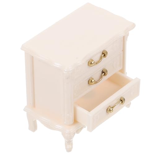 Milisten Miniatur Puppenhaus Zubehör Vintage Wohnzimmer Schrank Modell Realistischer Weißer Kleiner Kabinett Dekoratives DIY Möbel für Puppenstube und Miniaturhaus Milisten Miniatur Puppenhaus Zubehör Vintage Wohnzimmer Schrank Modell Realistischer Weißer Kleiner Kabinett Dekoratives DIY Möbel für Puppenstube und Miniaturhaus von Milisten