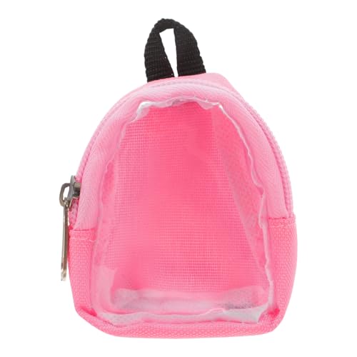 Milisten Puppenrucksack Mit Klarem Fenster Kleiner Miniatur-Puppen-Schultasche Mit Reißverschluss Puppenkostüm Aufbewahrungstasche Für Puppenzubehör Milisten Puppenrucksack Mit Klarem Fenster Kleiner Miniatur-Puppen-Schultasche Mit Reißverschluss Puppenkostüm Aufbewahrungstasche Für Puppenzubehör von Milisten