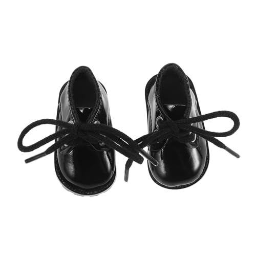 Milisten Miniatur Puppenschuhe aus Kunstleder Stylische Schuhverzierungen für Große Puppen Robuste und Accessoires für Puppenhäuser und Miniaturwelten von Milisten