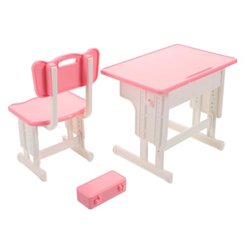 Milisten Miniatur Schreibtisch und Stuhl für Stabile Puppenhaus Möbel Interaktives Lernspielzeug Kompakt und Tragbar Zubehör für Miniatur Wohnzimmer Spielsets Milisten Miniatur Schreibtisch und Stuhl für Stabile Puppenhaus Möbel Interaktives Lernspielzeug Kompakt und Tragbar Zubehör für Miniatur Wohnzimmer Spielsets von Milisten