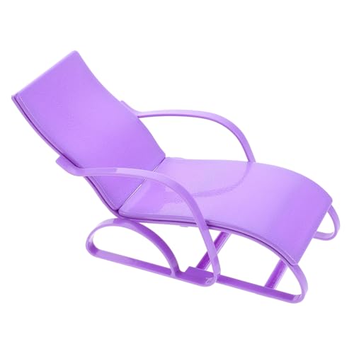 Milisten Miniatur Strandstuhl für Puppenhaus Leichter und Tragbarer Mini Beach Chair als Kreatives Zubehör für Fantasievolles und Puppenabenteuer für Innen und Außenbereiche von Milisten