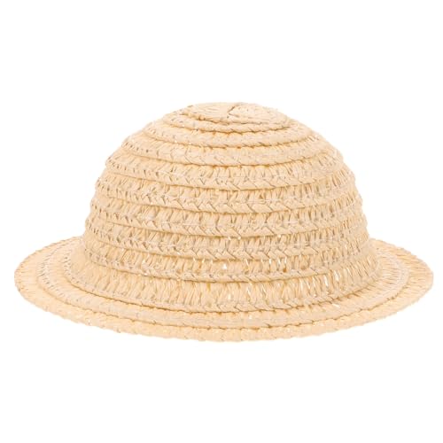Milisten Miniatur Strohhut für Puppen Gelb Leichtes Bastel Accessoire Dekorativer Kleiner Top Hut für DIY Handwerksprojekte Foto Requisite und Puppendeko von Milisten