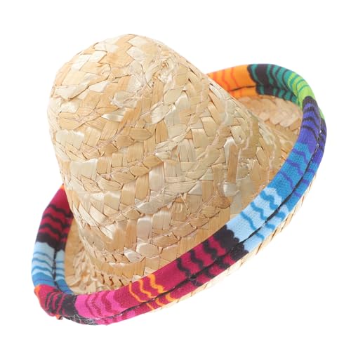 Milisten Miniatur Strohhut für Puppen und Haustiere Leichter Kleiner Mexikanischer Sombrero Vielseitiges DIY Accessoire Dekorativer Weinflaschenhut Süßes Handgefertigtes Kunsthandwerk Milisten Miniatur Strohhut für Puppen und Haustiere Leichter Kleiner Mexikanischer Sombrero Vielseitiges DIY Accessoire Dekorativer Weinflaschenhut Süßes Handgefertigtes Kunsthandwerk von Milisten