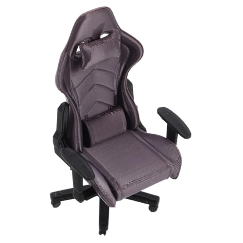 Milisten Dollhouse Miniature Gaming Chair Modell Maßstab Miniatur Schreibtischstuhl Für Puppenhaus Für Büro- Und Sammler Detailgetreue Gaming-möbel von Milisten