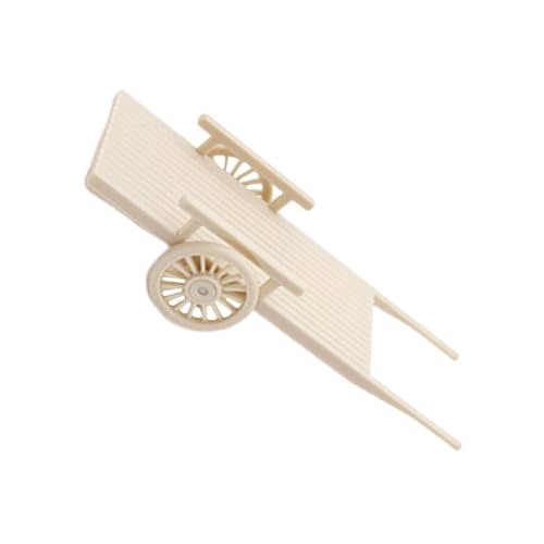 Milisten Miniatur Tipper Farmfahrzeug Miniatur Modell für Puppenhaus Dekoration Antikes Bauernhof Boardwagen Zubehör LKW für Landschaftsgestaltung von Milisten