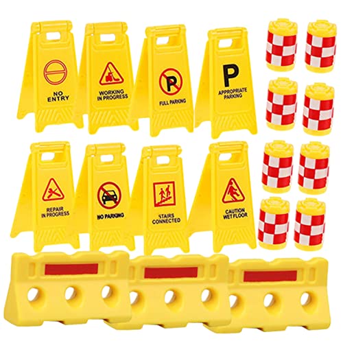 Milisten Miniatur Verkehrszeichen Spielzeugset Teiliges mit Gelben Verkehrshütchen und Form Warnschildern für Verkehrserziehung und Kreatives Milisten Miniatur Verkehrszeichen Spielzeugset Teiliges mit Gelben Verkehrshütchen und Form Warnschildern für Verkehrserziehung und Kreatives von Milisten