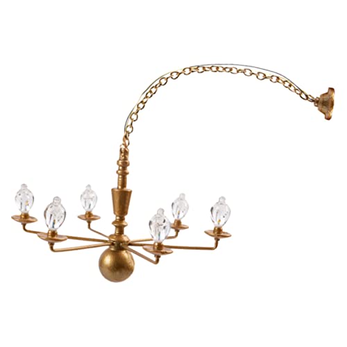 Milisten Miniatur deckenlampe Modell Weißlicht Miniatur kronleuchter Sandtisch dekorationslampe Feines Handwerk für Puppenhaus und Sandtisch BAU von Milisten