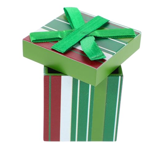 Milisten Miniatur-weihnachtsbox-Modell: DIY-mini-Schleifen-geschenkbox, Spielzeug, Puppenhaus, Feiertagszubehör Für Miniatur-szenendekoration Und Sammler von Milisten