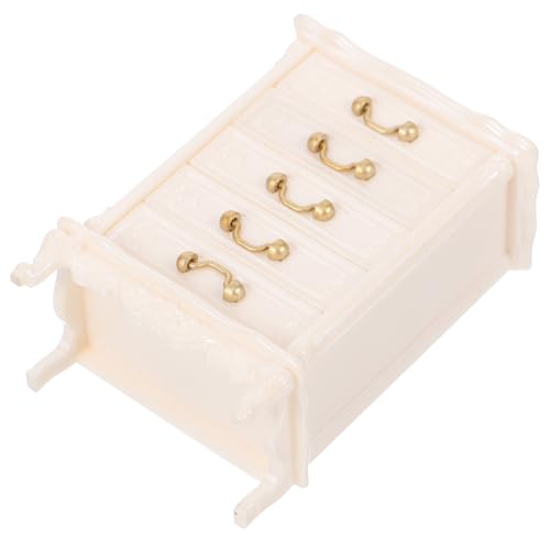 Milisten Miniaturen Fotorequisite Puppe Miniaturschrank Mini-Hausschrankmodell für kinderspielzeug Modellbau deko bücherregal Minischrank Kleiner Hausbausatz Plastik Weiß Milisten Miniaturen Fotorequisite Puppe Miniaturschrank Mini-Hausschrankmodell für kinderspielzeug Modellbau deko bücherregal Minischrank Kleiner Hausbausatz Plastik Weiß von Milisten