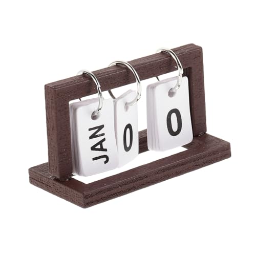 Milisten Miniaturer Holz Tischkalender für Puppenhaus Praktischer und Dekorativer Flip Kalender für Kleine Räume für Büro und Puppenhaus Dekoration Milisten Miniaturer Holz Tischkalender für Puppenhaus Praktischer und Dekorativer Flip Kalender für Kleine Räume für Büro und Puppenhaus Dekoration von Milisten