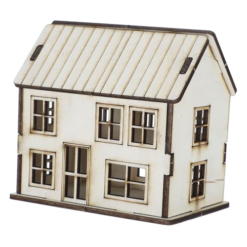 Milisten Miniaturhaus basteln bastelset Rustikale Villa-Modellbausätze -Modellbausatz Blockhaus selbst Bauen Weihnachtsszenenfiguren Kabinenmodell Weihnachtsdorf-Statue Holz Beige Milisten Miniaturhaus basteln bastelset Rustikale Villa-Modellbausätze -Modellbausatz Blockhaus selbst Bauen Weihnachtsszenenfiguren Kabinenmodell Weihnachtsdorf-Statue Holz Beige von Milisten