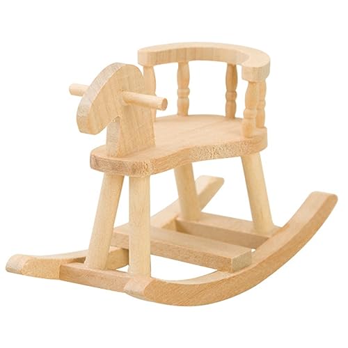 Milisten Miniaturpferdestuhl für Puppenhaus Holzspielzeug Möbel Dekoration für Kinderzimmer und Miniaturhäuser Milisten Miniaturpferdestuhl für Puppenhaus Holzspielzeug Möbel Dekoration für Kinderzimmer und Miniaturhäuser von Milisten