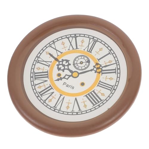 Milisten Miniaturuhrmodell Bausätze klein Wanduhren für Wohnkultur Miniaturen Puppenhaus Dekoration spielzeuge dekorative Mini-Wanduhr Miniaturpuppenmöbel Miniatur-Zubehör Harz Brown Milisten Miniaturuhrmodell Bausätze klein Wanduhren für Wohnkultur Miniaturen Puppenhaus Dekoration spielzeuge dekorative Mini-Wanduhr Miniaturpuppenmöbel Miniatur-Zubehör Harz Brown von Milisten