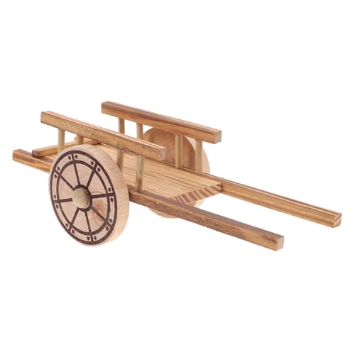 Milisten Miniaturwagen Modell Retro Farm Cart für Dekoration für Garten Wohnzimmer Büro und Mehr Detailgetreues Design Vielseitig Einsetzbar als Mini Dekoration und Lehrmittel von Milisten