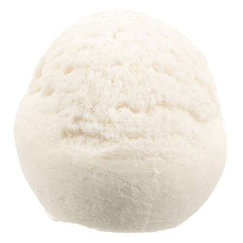 Milisten Modell Einer Eiskugel Creme gefälscht Scoop mit Spielzeuge Dessertringe Cake Pop Deko torten deko erdbeer deko künstliches Dessert-Shop-Ornament PVC Weiß von Milisten