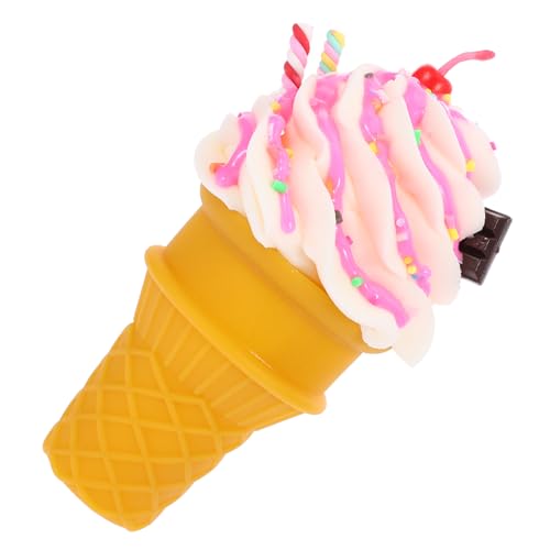 Milisten Modell Einer Eistüte Nachtisch am Stiel realistisch klein lustiges Eiscreme Modell Eiswaffel Deko Display Modell Simulationseis Gefälschte Eiswaffel-Requisite PVC Milisten Modell Einer Eistüte Nachtisch am Stiel realistisch klein lustiges Eiscreme Modell Eiswaffel Deko Display Modell Simulationseis Gefälschte Eiswaffel-Requisite PVC von Milisten