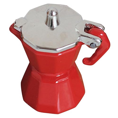 Milisten Modell Einer Mini-Kaffeemaschine Kaffeemaschine Puppenhaus Spielzeugkaffeemaschinen Miniatur Simulationsmöbel für Kaffeemaschine Ornament Legierung rot Milisten Modell Einer Mini-Kaffeemaschine Kaffeemaschine Puppenhaus Spielzeugkaffeemaschinen Miniatur Simulationsmöbel für Kaffeemaschine Ornament Legierung rot von Milisten