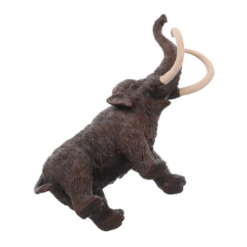 Milisten -Modell Miniatur-elefantenstatue Realistische Elefantenfiguren Elefanten-Desktop-Dekoration Altes Elefantenmodell Elefanten-sammelfigur Realistische Tiermodelle Plastik von Milisten