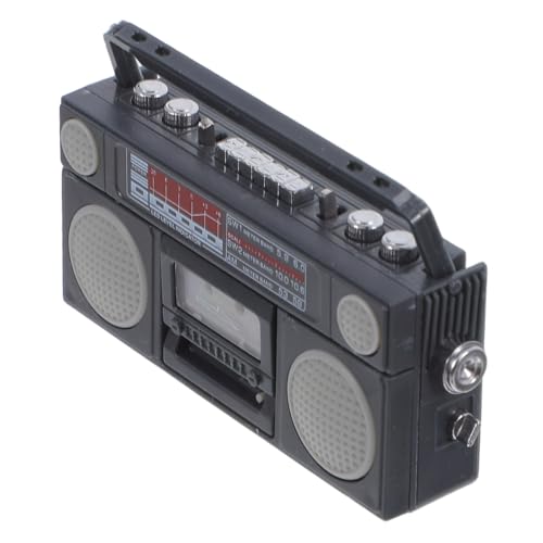 Milisten Modell Radio Minitor Puppenhausradio Zubehör Für Das Puppenhaus Puppenhaus-Radio Puppenhaus Für Kleinkinder Mini -Radio Für Puppen Puppenhaus-Zeug Black Plastik von Milisten