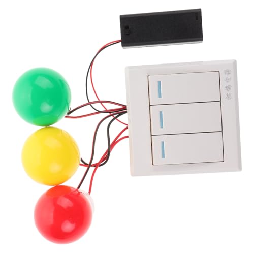 Milisten Montessori Busy Board mit LED Lichtschaltern Buntes DIY Lernspielzeug für Farberkennung von Hand Auge Koordination und Logischem Denken Altersgerechtes Activity Panel für Jungen von Milisten
