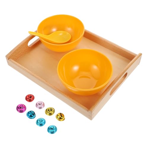Milisten Montessori Holzschaufelspielzeug mit Bunten Glöckchen Pädagogisches Frühlernspielzeug für Inklusive Holzschale und Tablett Fördert Feinmotorik und Zufällige Farbe Zufällige Farbe Milisten Montessori Holzschaufelspielzeug mit Bunten Glöckchen Pädagogisches Frühlernspielzeug für Inklusive Holzschale und Tablett Fördert Feinmotorik und Zufällige Farbe Zufällige Farbe von Milisten