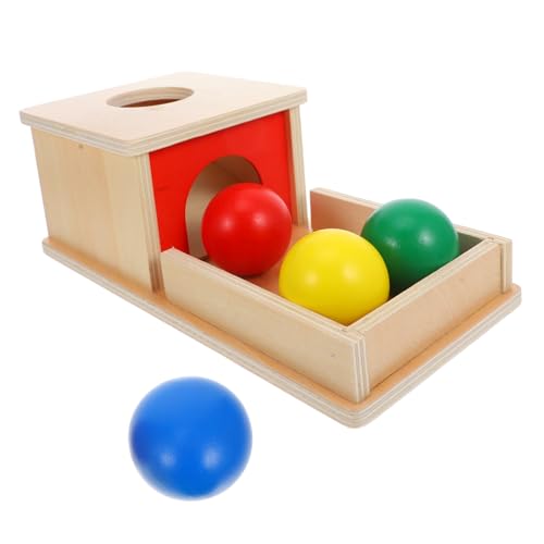 Milisten Montessori Holzspielzeug für Frühe Bildung Objektpermanenz Box mit Bällen zur Hand Auge Koordination Nachhaltiges für Kleinkinder für Gemeinsames und Lernen Milisten Montessori Holzspielzeug für Frühe Bildung Objektpermanenz Box mit Bällen zur Hand Auge Koordination Nachhaltiges für Kleinkinder für Gemeinsames und Lernen von Milisten