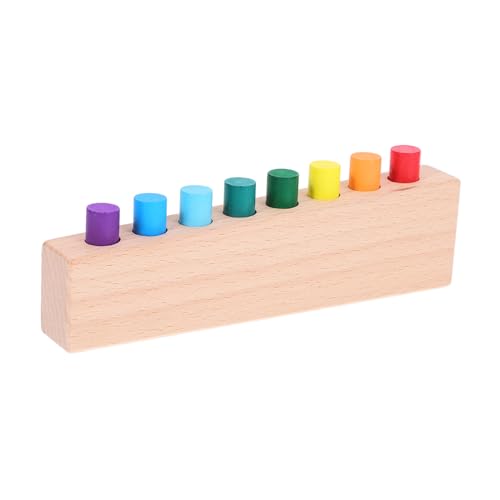 Milisten Montessori Holzspielzeug für Kleinkinder Lernspielzeug Farberkennung und Hand Augen Koordination Sicheres und Langlebiges Material für Frühe Bildung und Konzentrationstraining von Milisten
