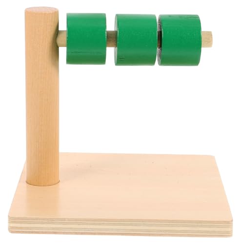 Milisten Montessori Lehrhilfen ziehen Ring Ring Montessori -Montessori- Montessori Toy Montessori zählen Horizontales Lernen Holz von Milisten