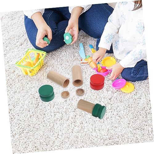 Milisten Montessori Lernspielzeug Holz Geruchs Sinnesbox für Sensorisches Aktivitätsspielzeug Fördert Wahrnehmung und Beobachtung Spielerisch von Milisten