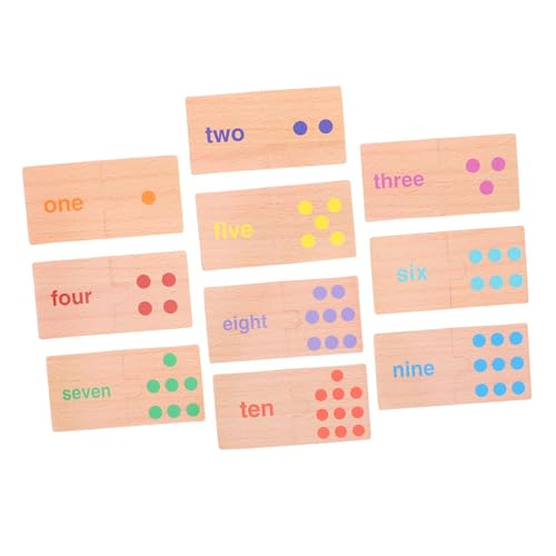 Milisten Montessori Zahlenpuzzle Mathe Lernspielzeug Zahlen Erkennen Pädagogisches Lernspiel für Vorschulkinder Jahre Kognitive Lernhilfe von Milisten