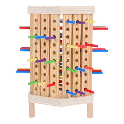 Milisten Montessori-brettspiel Aus Holz, Stapelspiel Aus Holz Für Kinder, Montessori-farberkennungsspielzeug, Frühlern-Mathematik-Puzzle Für Jungen Und Mädchen Milisten Montessori-brettspiel Aus Holz, Stapelspiel Aus Holz Für Kinder, Montessori-farberkennungsspielzeug, Frühlern-Mathematik-Puzzle Für Jungen Und Mädchen von Milisten