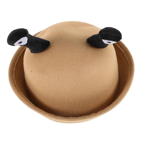 Milisten Mütze Kreativer Schneckenaugen Pilzhut Warm Leicht Braun Lustige Verkleidung für Jungen Mädchen Herbst Winter Milisten Mütze Kreativer Schneckenaugen Pilzhut Warm Leicht Braun Lustige Verkleidung für Jungen Mädchen Herbst Winter von Milisten