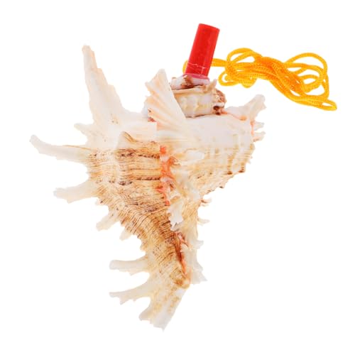 Milisten Dekorative Muschel Muschelhorn für Kinder Robuste Notfallpfeife mit Lustigem Ton für Strandspiele und Partys von Milisten