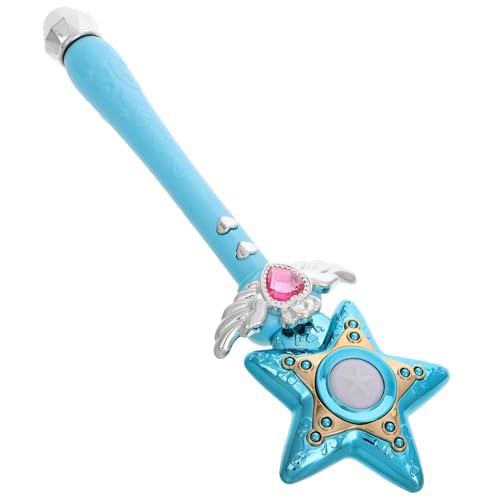 Milisten Musik-zauberstab Led 6 7 8 9 10 11 12 Jahre Alt Prinzessin Dekorationen Spielzeugstäbe Für Party Prinzessin Gastgeschenke Mädchen Funkeln Zauberstab Plastik Himmelblau von Milisten