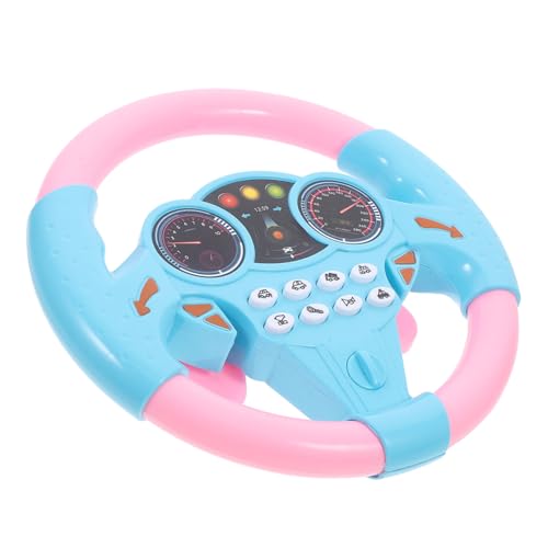 Milisten Steering Wheel Spielzeug Für Interaktives Lenkrad Mit Sound Und Lichteffekten Für Fantasievolles Und Frühe Saugnapf Für Einfache Befestigung von Milisten