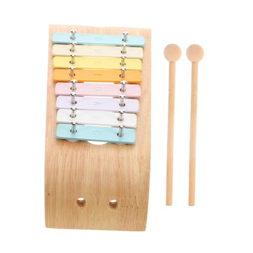 Milisten Musikalisches Note Xylophon für Pädagogisches Montessori Instrument für Musikalische Früherziehung Einfach zu Spielendes Metallophon für Kleinkinder und Vorschulkinder von Milisten