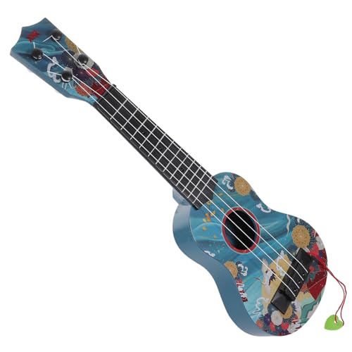 Milisten Nachahmungsgitarre für Einstellbares Musikinstrument für Anfänger Farbenfrohes Design für Zuhause und Robustes Kunststoffmaterial für Junge von Milisten