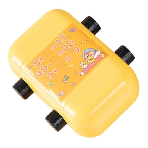 Milisten Nachhaltiger Verschleißfester Lernstempel für Wiederverwendbarer Mathe Rollenstempel mit Einstellbaren Zahlen Plastikfrei und Einfach zu Bedienen für Grundschüler von Milisten