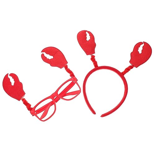 Milisten Niedlicher Krabben Haarreif und Brille Party Deko Verstellbar Bequem für Erwachsene Lustiges Accessoire für Karneval Fasching und Geburtstagsfeiern Milisten Niedlicher Krabben Haarreif und Brille Party Deko Verstellbar Bequem für Erwachsene Lustiges Accessoire für Karneval Fasching und Geburtstagsfeiern von Milisten