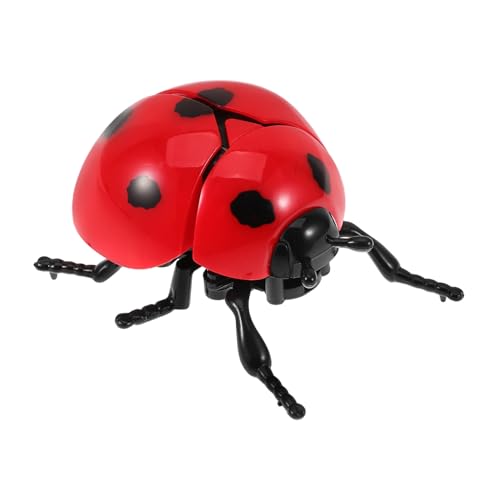 Milisten Niedliches Aufziehspielzeug Marienkäfer aus Kunststoff mit Beweglichem Kopf und Fördert Motorische Fähigkeiten und Kognitive Entwicklung Robustes Wind up Lernspielzeug für von Milisten