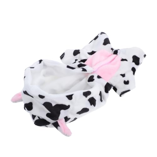 Milisten Puppenkleidung 20cm Kuh Overall Pyjama aus Plüsch für Puppen Süßes und Bequemes Puppenzubehör Vielseitig Einsetzbar für Schlaf und Spiel von Milisten