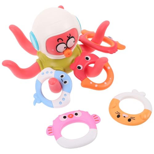 Milisten Octopus Wasserspielzeug mit Ringwurfspiel Schwimmendes Bad Poolspielzeug Sicher Tragbar Interaktiv für Kleinkinder Indoor und Outdoor Milisten Octopus Wasserspielzeug mit Ringwurfspiel Schwimmendes Bad Poolspielzeug Sicher Tragbar Interaktiv für Kleinkinder Indoor und Outdoor von Milisten