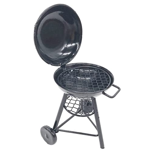 Milisten Ofenmodell Kleiner Grill Kleiner Grill Grill Kleiner Tragbarer Grill Campingzubehör Kochen Grillwerkzeuge Spielzeuggrill Miniaturmöbel Miniaturgrill Modelleisen von Milisten