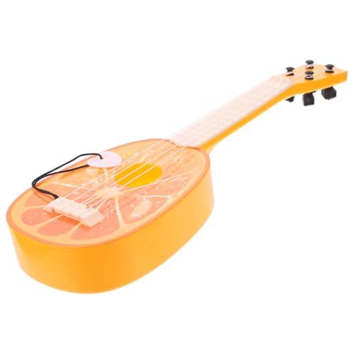 Milisten Orangengitarrenmodell Party Decoration Party Dekoration Mini-Kunstgitarre kleine Gitarre Mini-Gitarren- Nachahmung von Gitarrenspielzeug simulierte Minigitarre Plastik von Milisten