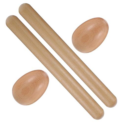 Milisten Orff Holz Percussion mit Natürlichen Holz Egg Shakern und Rhythm Sticks Glatte Oberfläche Sicher für als Pädagogisches Musikinstrument für Kindergeburtstag und Frühe Milisten Orff Holz Percussion mit Natürlichen Holz Egg Shakern und Rhythm Sticks Glatte Oberfläche Sicher für als Pädagogisches Musikinstrument für Kindergeburtstag und Frühe von Milisten