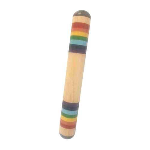 Milisten Orff Regenklang röhre aus Buchenholz Kinderfreundliches Musikspielzeug mit Regenähnlichem Sound Farbenfroher Regenbogenklapper Musikalische Früherziehung für Junge Mädchen und von Milisten